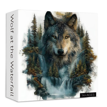 Puzzle del lupo alla cascata 1000 pezzi